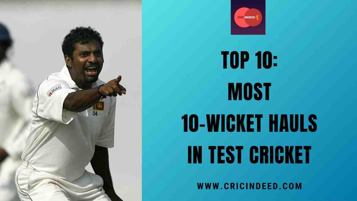 Most 10-Wicket Hauls in Test