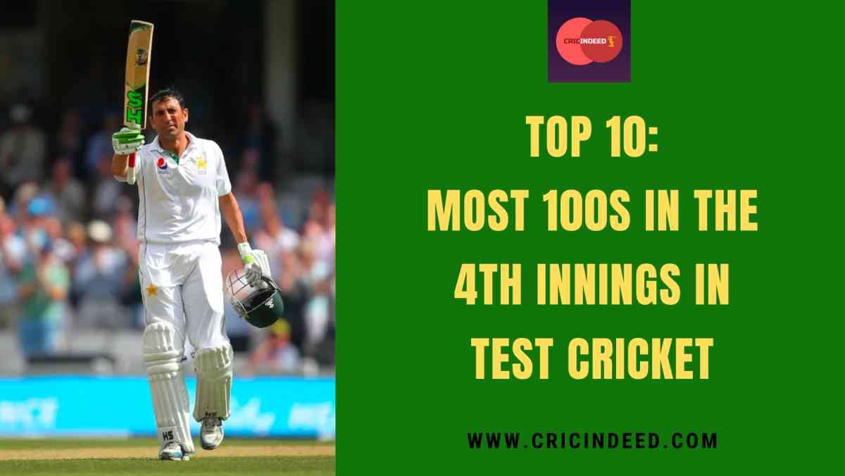 Most 100s in 4th Innings in Test
