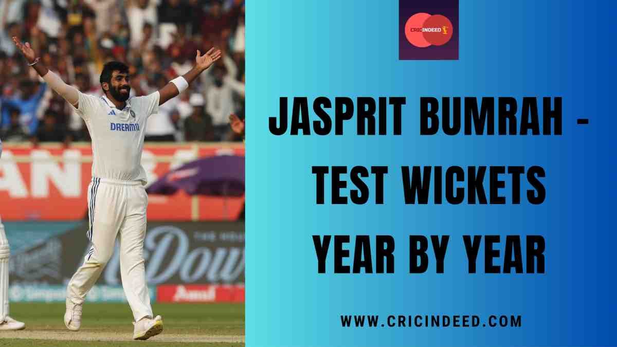 Jasprit Bumrah – Test Wickets Year by Year