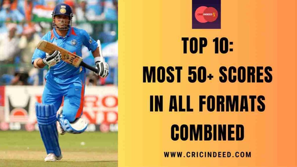 Top 10: Most 50+ Scores in All Formats Combined