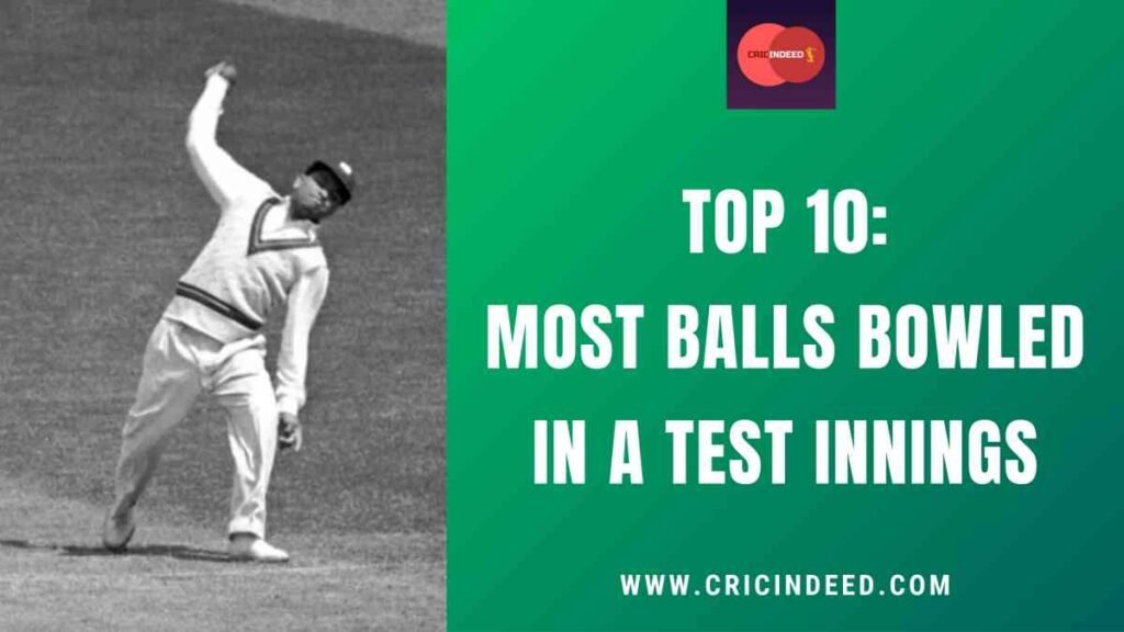 Top 10: Most Balls Bowled in a Test Innings