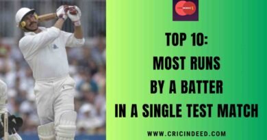 Top 10: Most Runs by a Batter in a Single Test Match