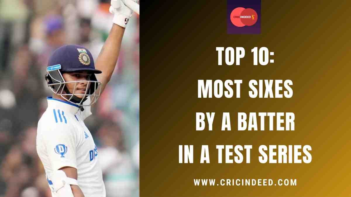 Most Sixes by a Batter in a Bilateral Test Series