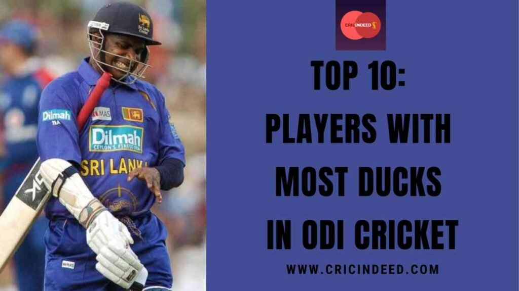Top 10: Players with Most Ducks in ODI Cricket