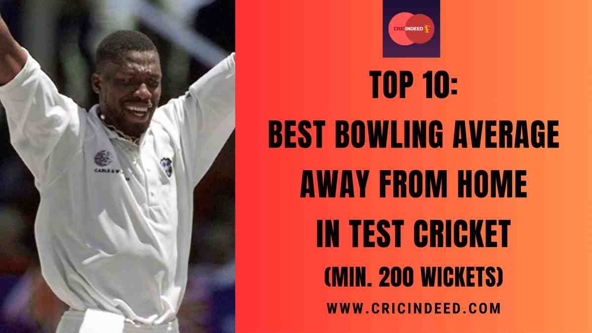 Best Bowling Average in Away Tests