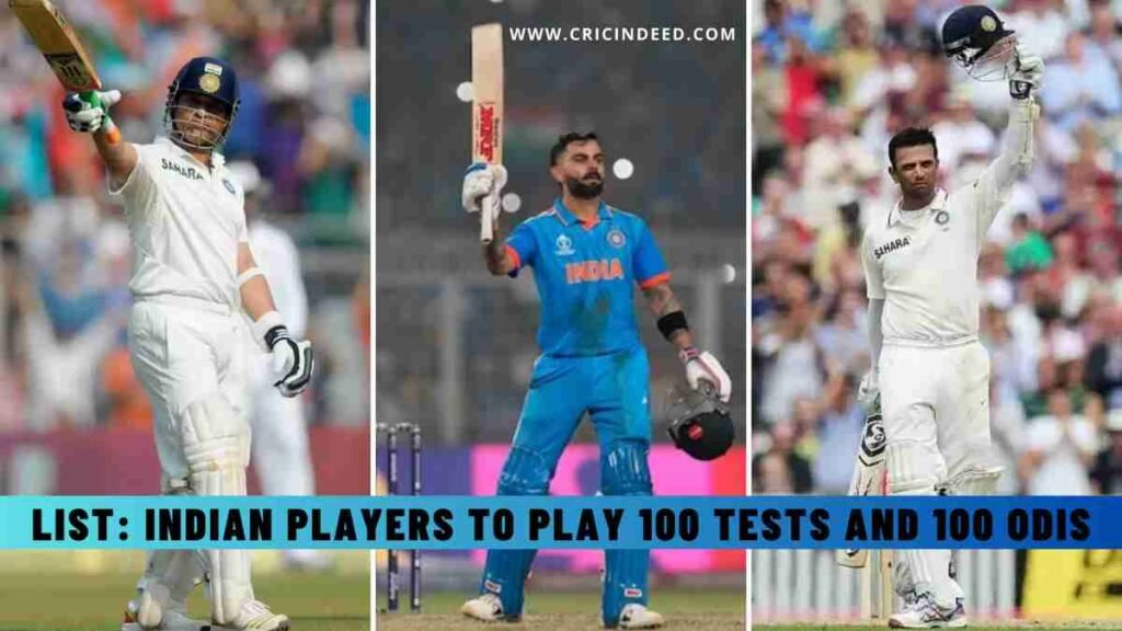 List: Indian Players to Play 100 Tests and 100 ODIs