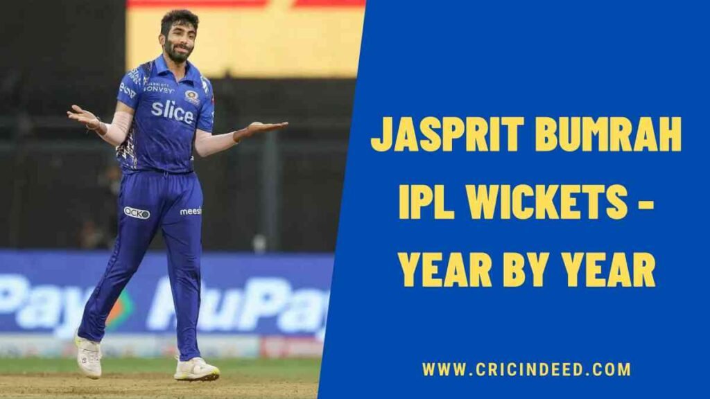 Jasprit Bumrah IPL Wickets - Year by Year