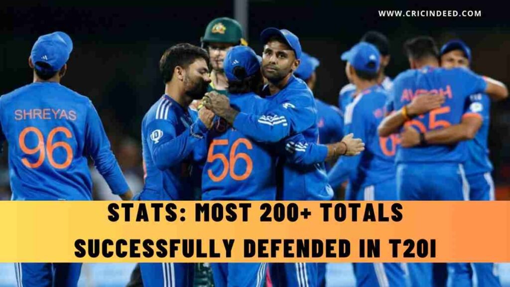 Stats: Most 200+ Totals Successfully Defended in T20I Cricket