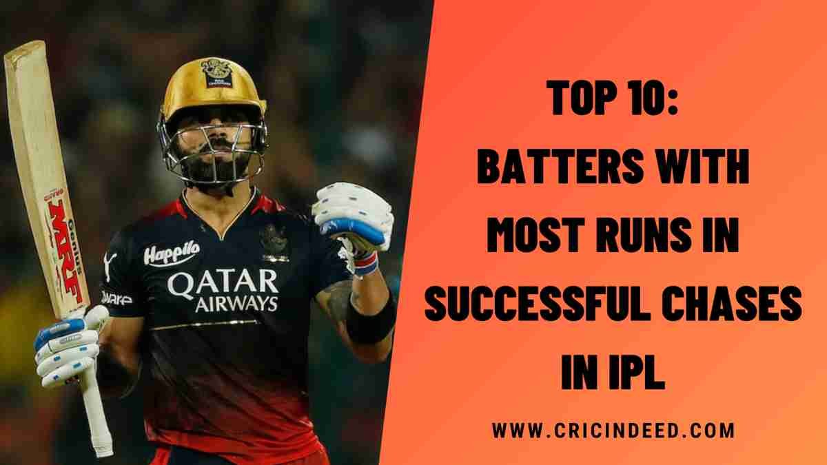 IPL Stats: Batters with Most Runs in Successful Chases