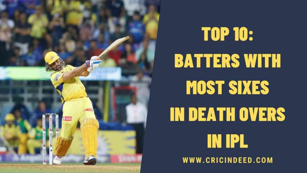 Top 10: Batters with Most Sixes in Death Overs in IPL