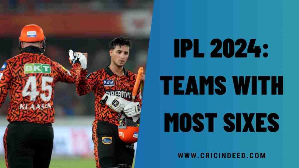 IPL 2024: Teams with Most Sixes