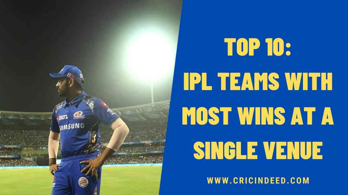 IPL Stats: Teams with Most Wins at a Single Venue