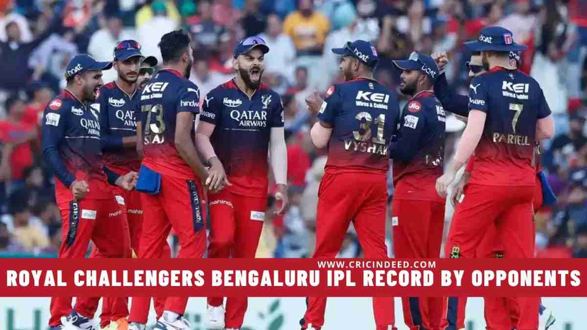 IPL Stats: Royal Challengers Bengaluru (RCB) Record by Opponents