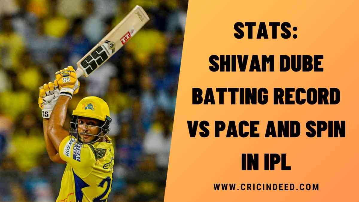 IPL Stats: Shivam Dube Batting Record vs Pace and Spin