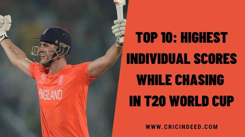 Top 10: Highest Individual Scores while Chasing in T20 World Cup