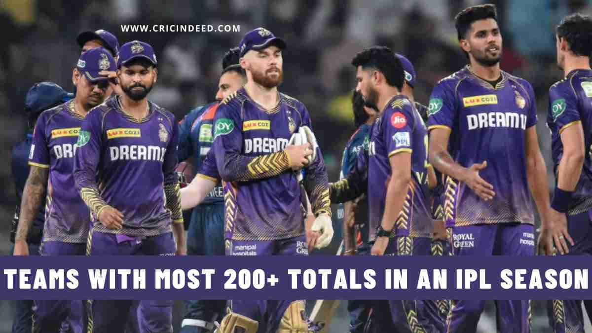 IPL Stats: Teams with Most 200+ Totals in a Season