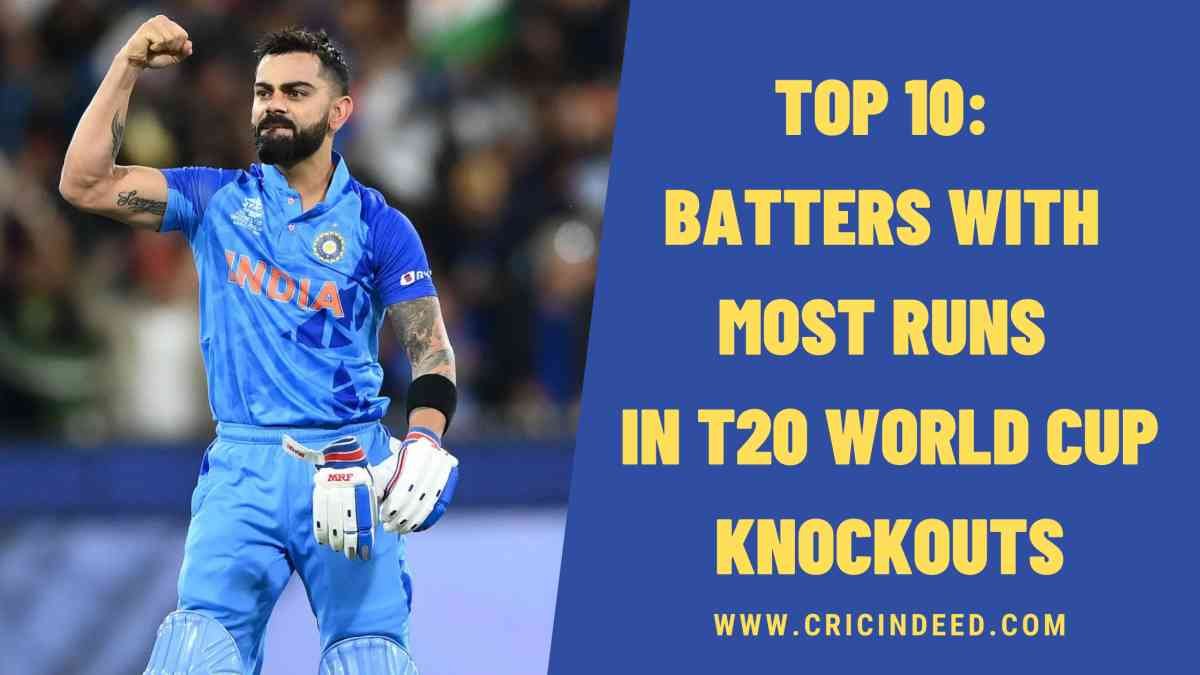 T20 World Cup Stats: Most Runs in Knockouts