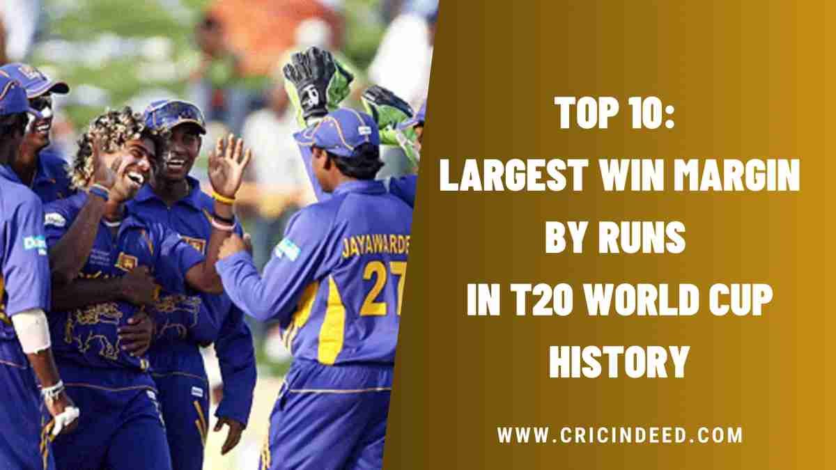 T20 World Cup Stats: Largest Win Margin by Runs