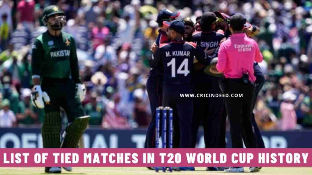 Stats: List of Tied Matches in T20 World Cup History