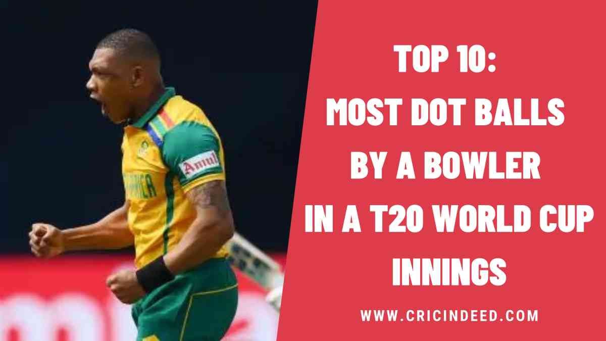 T20 World Cup Stats: Most Dot Balls by a Bowler in an Innings