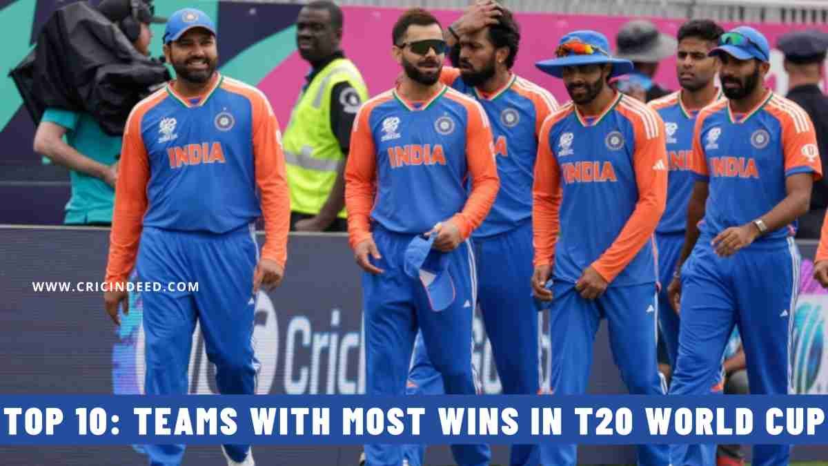T20 World Cup Stats: Most Wins by Teams