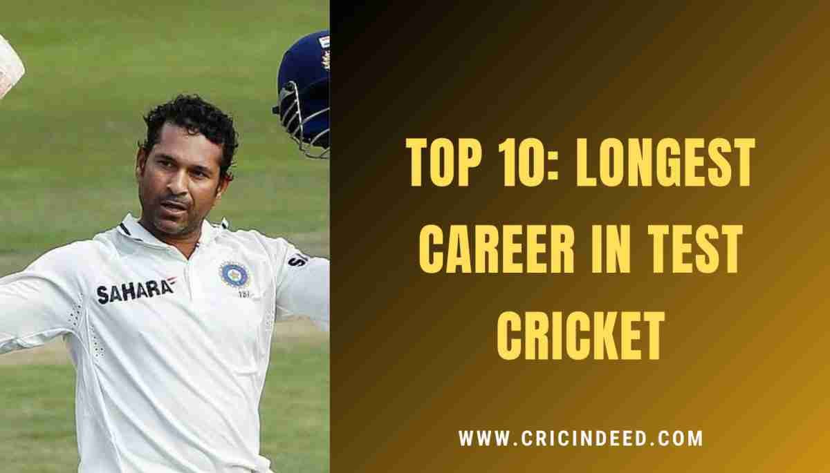 Longest Career by a Player in Test Cricket