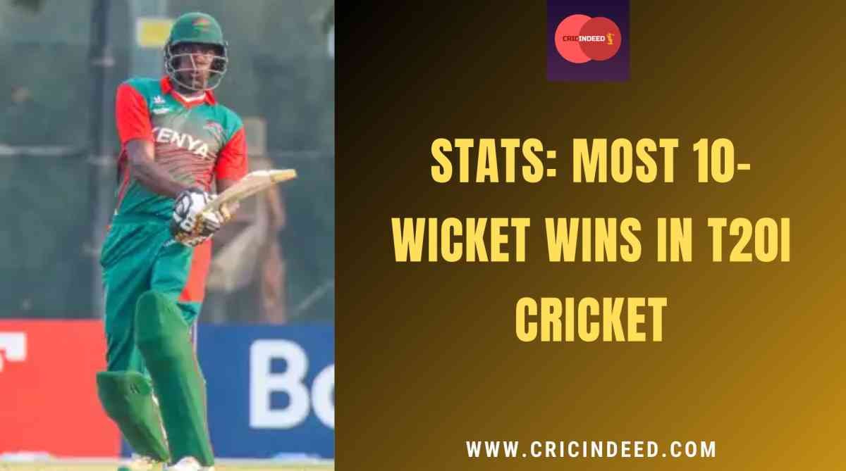 Most 10-Wicket Wins by Teams in T20Is
