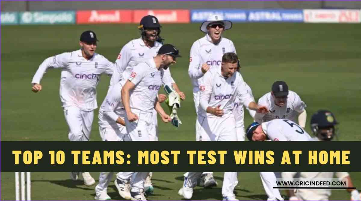 Most Successful Teams at Home in Test Cricket