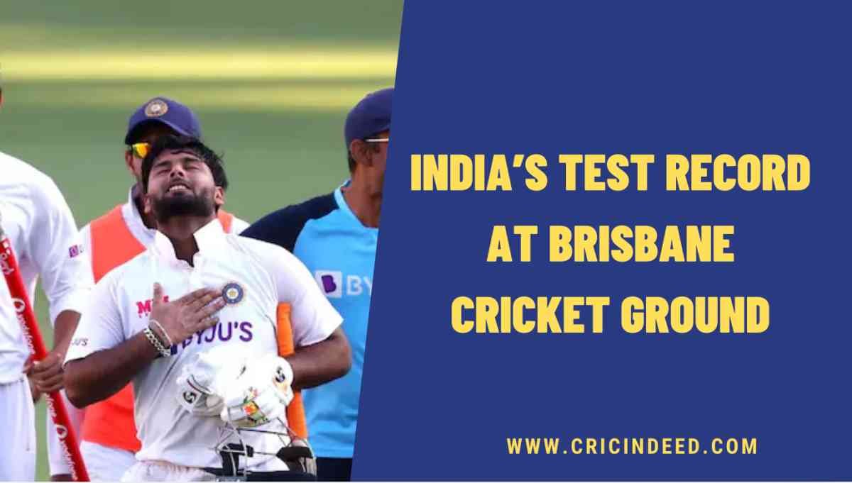 India’s Test Record (results) at the Brisbane Cricket Ground