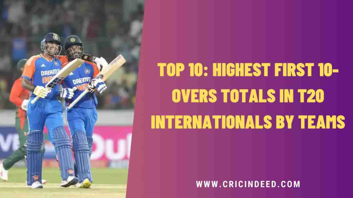 Highest Team Totals after 10 Overs in T20Is