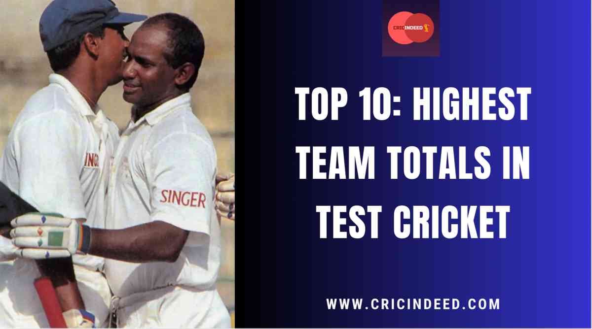 Highest Team Totals in Test