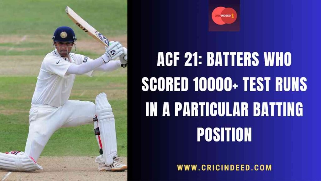 10000 runs in one batting position
