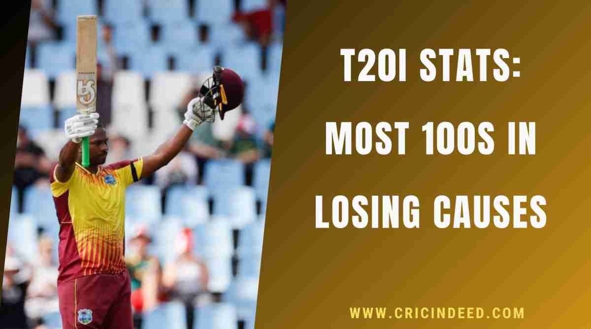 Most Centuries in a Losing Cause in T20Is
