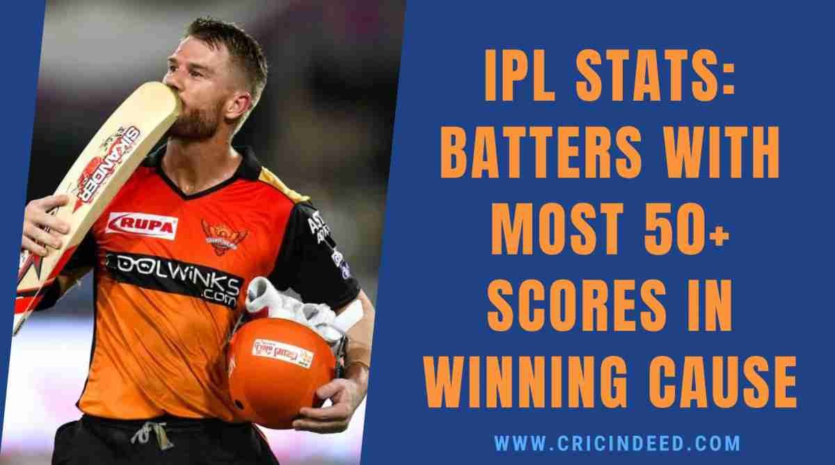 IPL Stats: Most 50+ Scores in Winning Cause