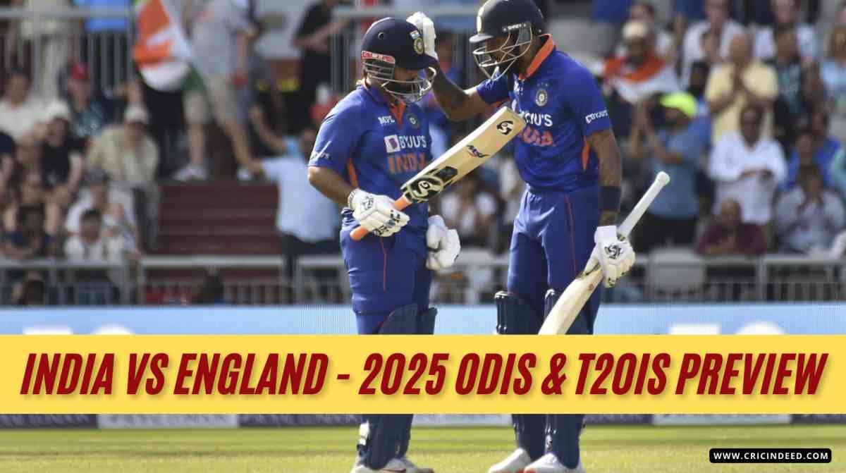 India vs England โ A Preview of Their Upcoming T20 and ODI Games