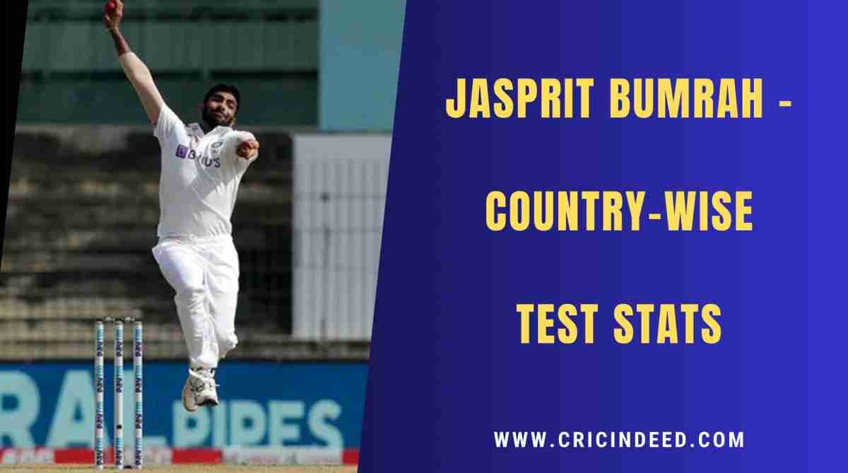 Jasprit Bumrah Test Wickets: Country-by-Country Breakdown