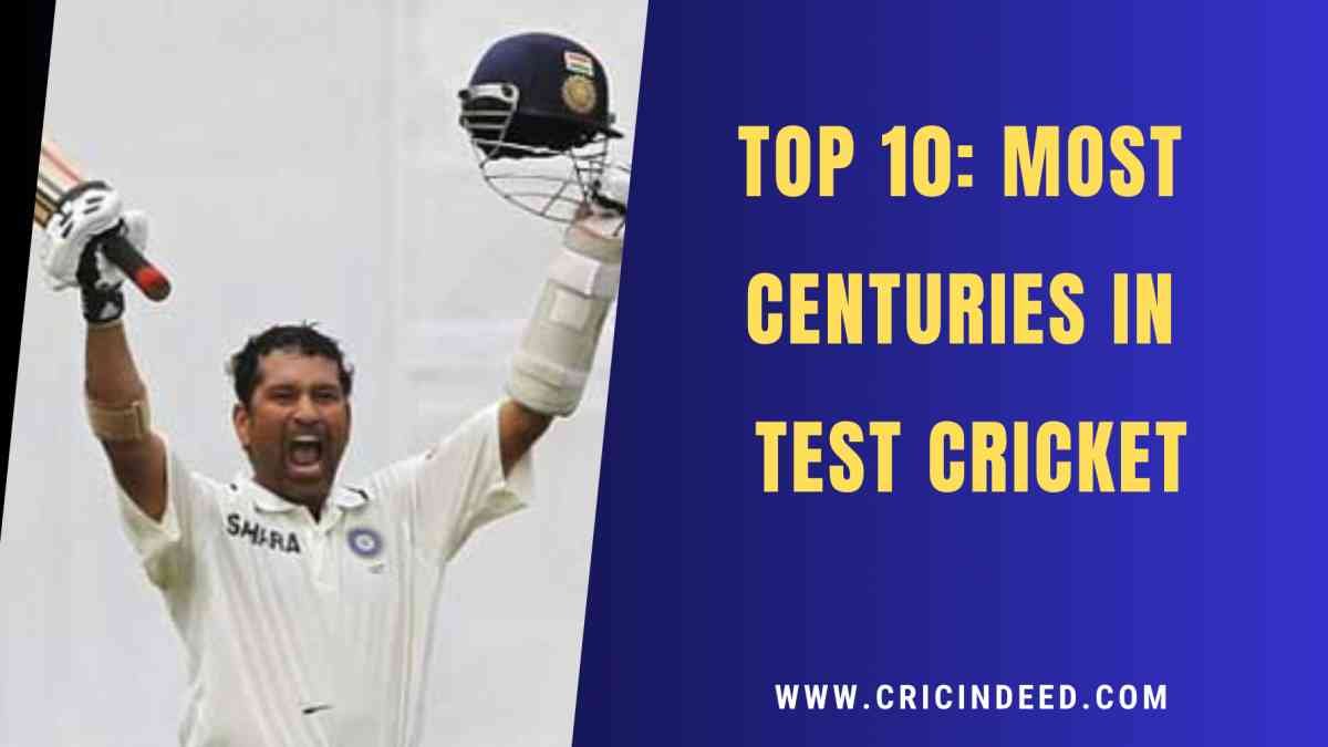 Most Centuries in Test