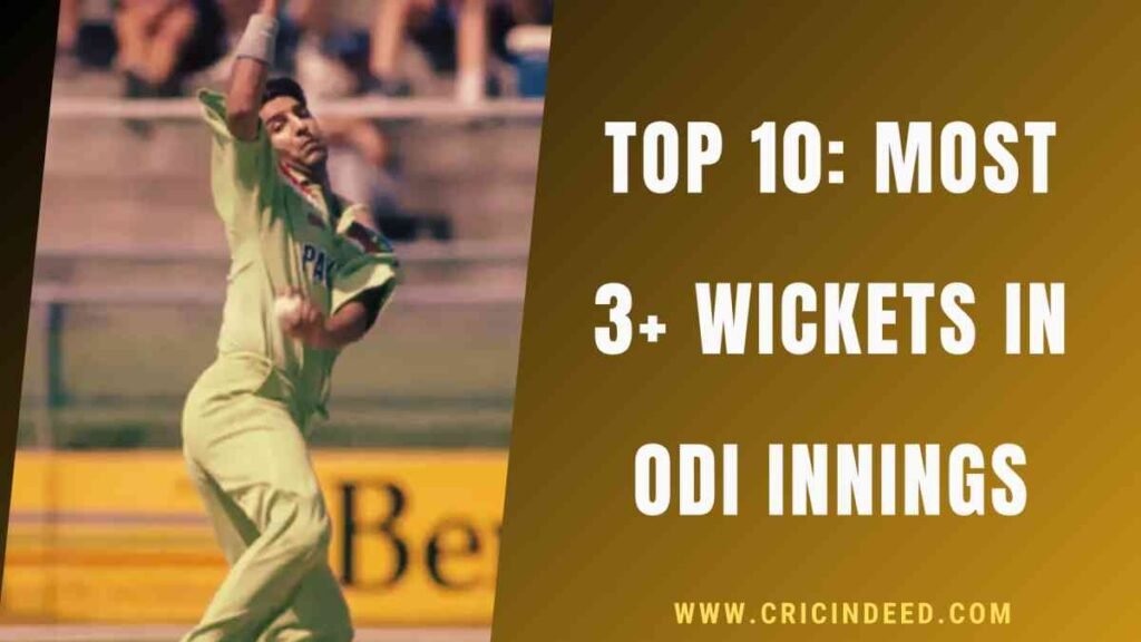 most 3-wicket hauls in odi