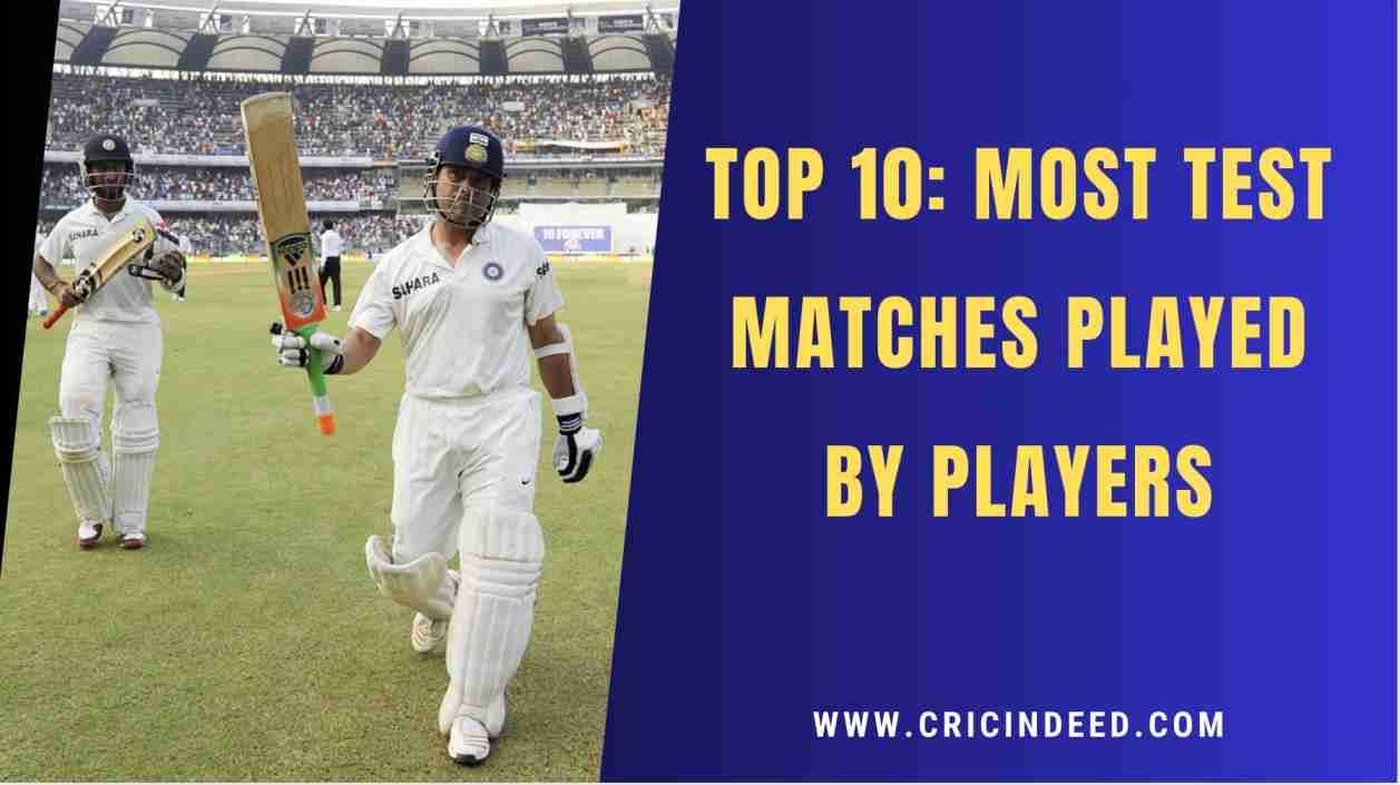 Most Matches Played in Test Cricket Career