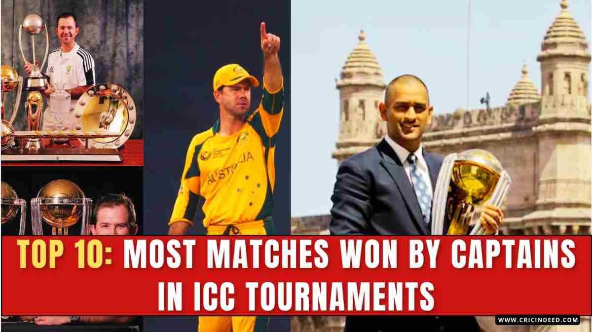 Top 10: Captains with Most Matches Wins in ICC Tournaments
