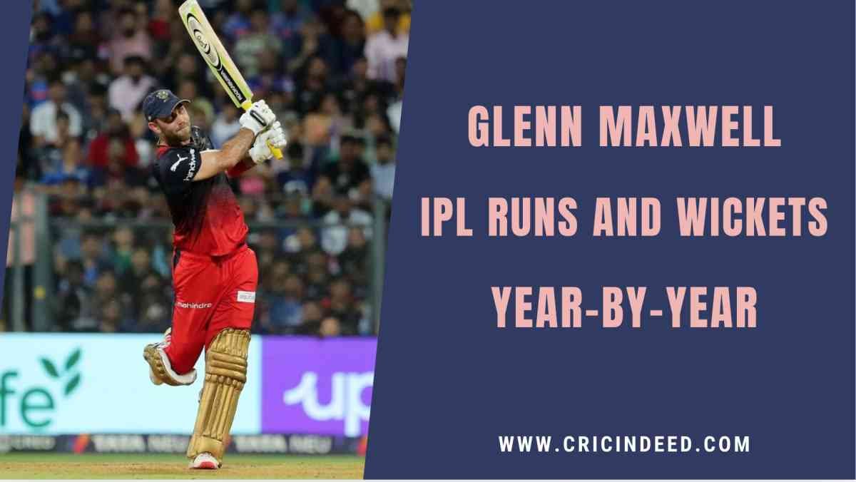 Glenn Maxwell – IPL Runs and Wickets Season-wise