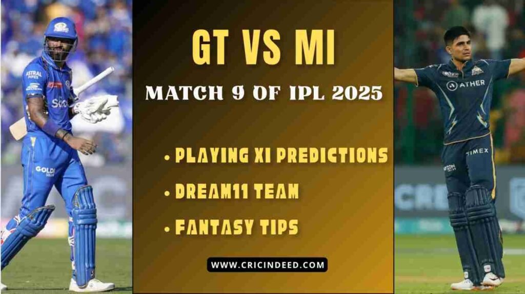gt vs mi dream11 prediction ipl 2025