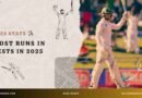 2025's leading run scorer in tests