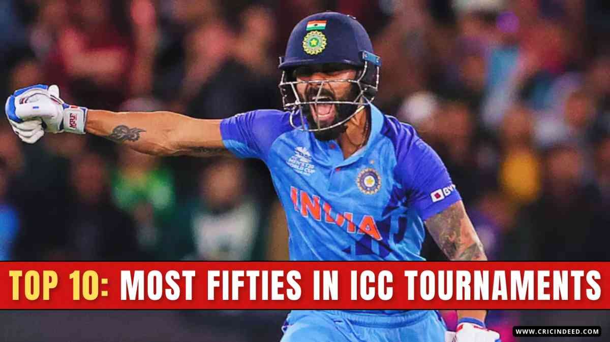 Top 10: Most Fifties in ICC Tournaments