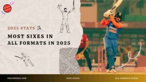 Most Sixes in 2025 across All Formats
