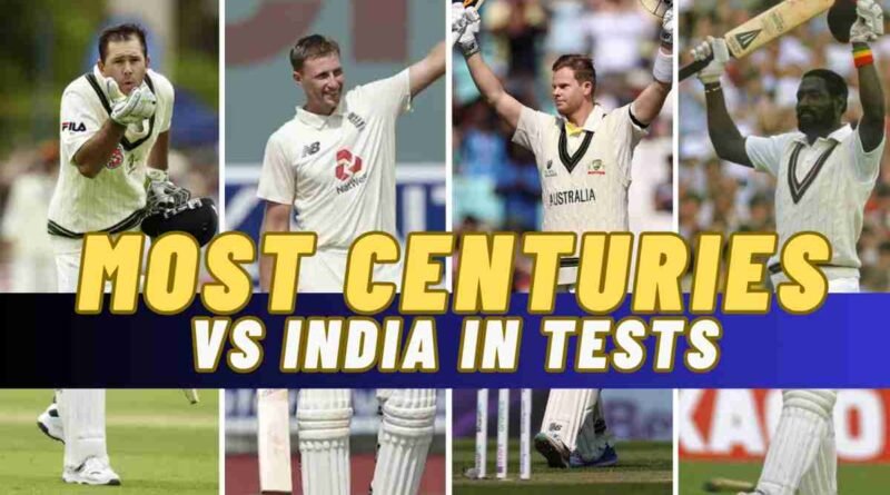 most test 100 vs india