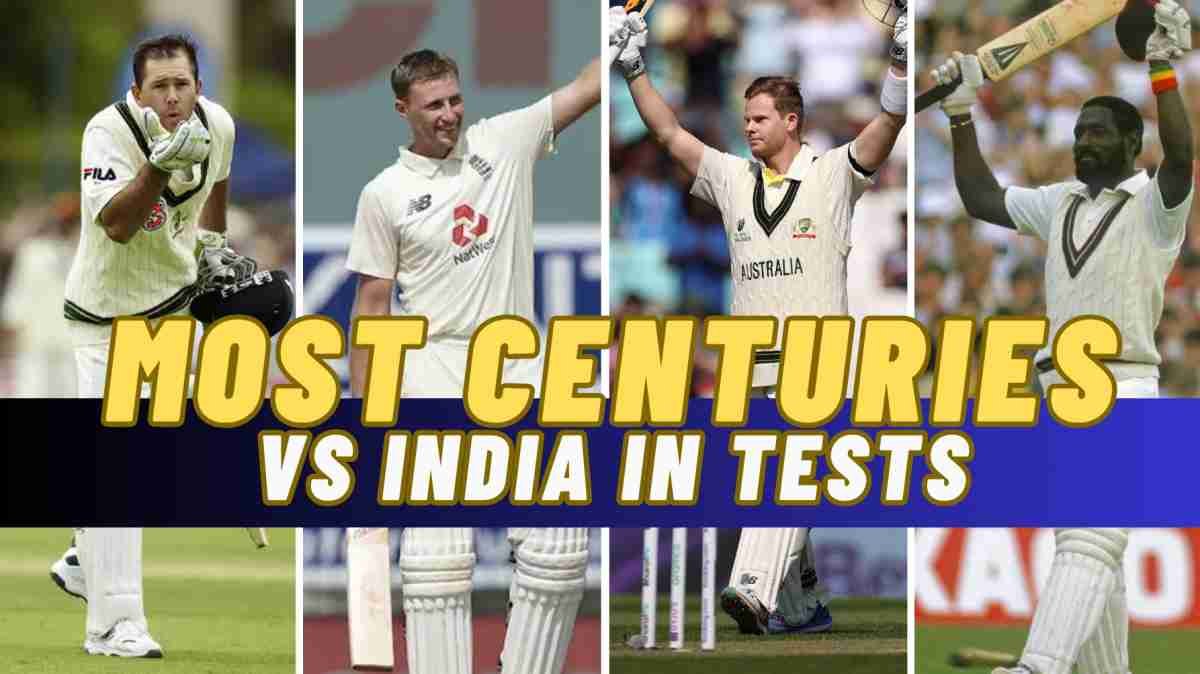 Most Test Centuries against India