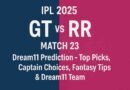 gujarat rajasthan ipl match predictions dream11 2025