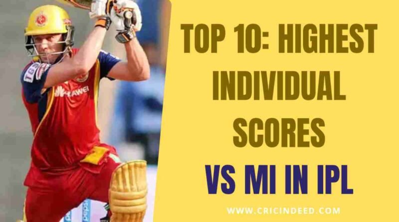 batter hitting century best score versus mumbai indians
