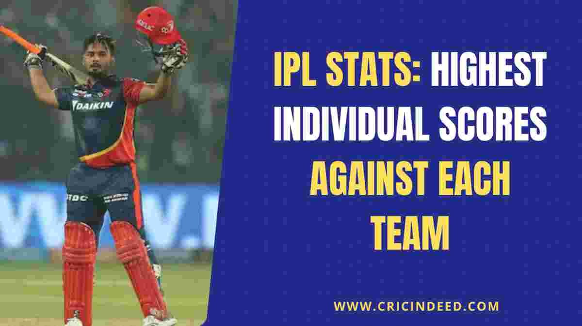IPL Stats: Highest Individual Scores Against Each Team